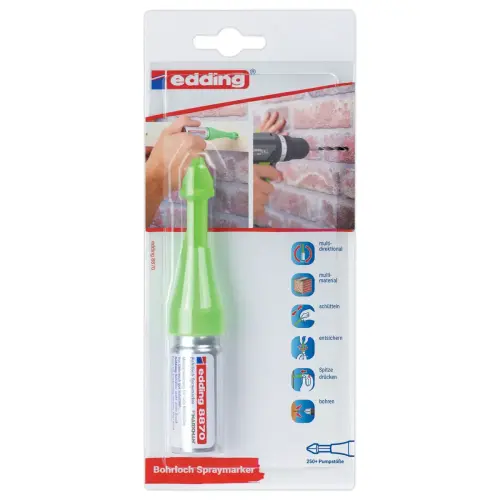 Marqueur spray edding 8870 pour trous profonds