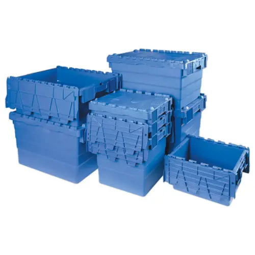 Bac navette gerbable 44 litres bleu