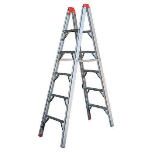 Escabeau 5 marches pliable extra plat 