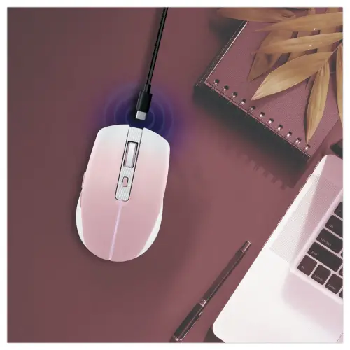Souris gradient Dual Connect - Sans fil - Rose - T'nB