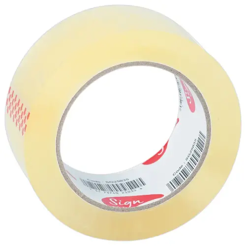 6 Rouleaux d'adhésif d'emballage - 100 m x 48 mm - 50µ - Transparent - Sign