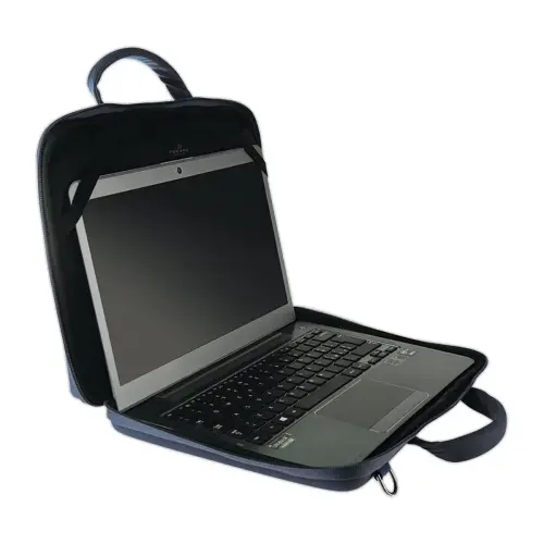 Sacoche PC Portable coque rigide DARK 13/14" bleu