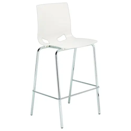 Tabouret haut FONDO HOCKER polypropylène blanc
