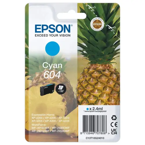 Cartouche Jet d'encre EPSON 604 Cyan