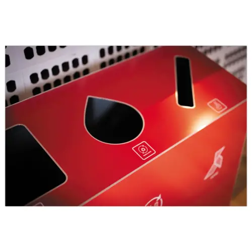 Poubelle 3 flux 60L