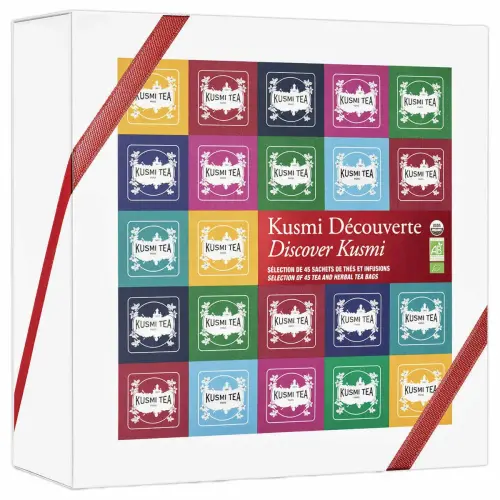 Kusmi Découverte bio - Coffret 45 sachets enveloppés - 9 parfums phare