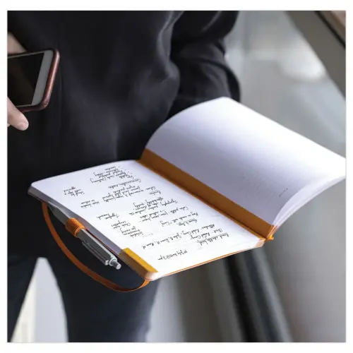 Carnet agenda perpetuel Meeting RHODIA16x21 cm Black 