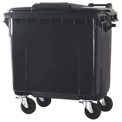 Container pour collecte et tri des déchets 770 L à roulettes