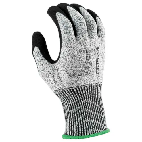 12 paires de gants manutention - Mousse nitrile SANDY - Taille 9 - Gris / noir - RG 