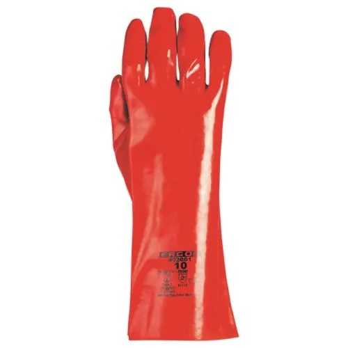 12 Gants de protection chimique ERGOS 402001 - Soude caustique - Taille 10 - RG