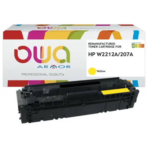 HP W2212A - toner remanufacturé OWA - Jaune