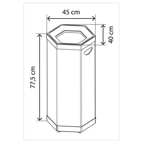 Poubelle en carton 100L