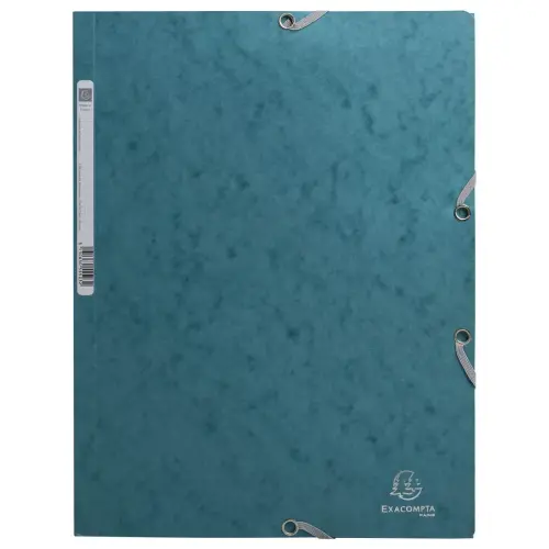 Chemise élastiques 3 rabats Skandi - bleu pacifique - EXACOMPTA