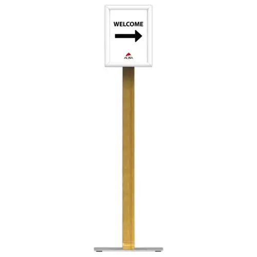 Pr&eacute;sentoir signal&eacute;tique bois A4 