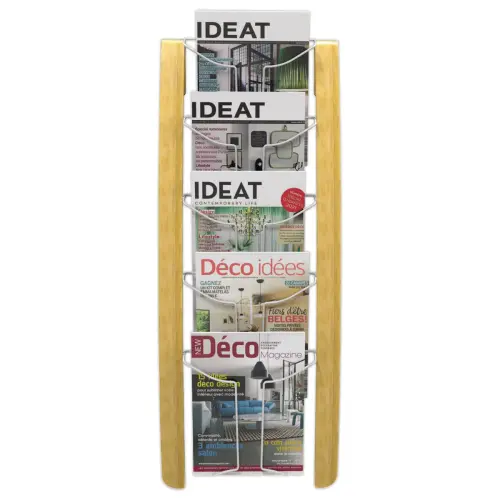 Présentoir mural bois