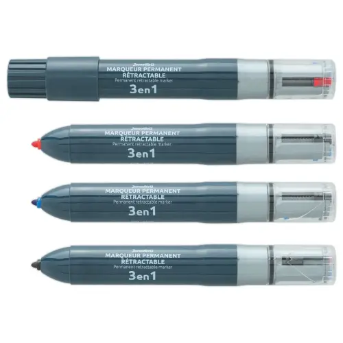 Marqueur permanent multicolore JUVENILIA 3 en 1