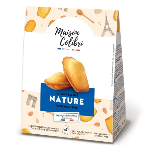 Madeleines nature pur beurre - Maison Colibri