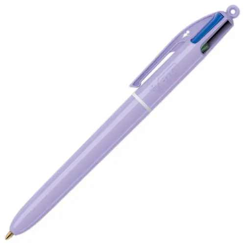 Stylo bille 4 couleurs Pastel - Ecriture moyenne - BIC 