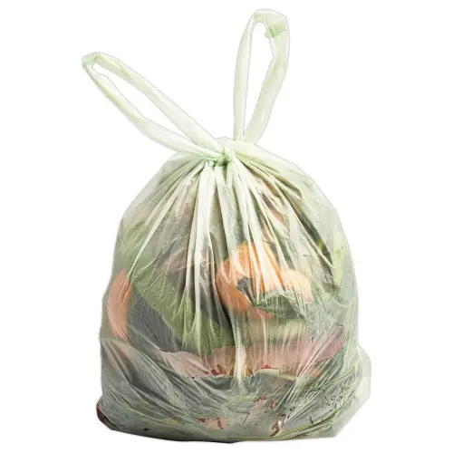 30 sacs compostable vert 10L à poignées