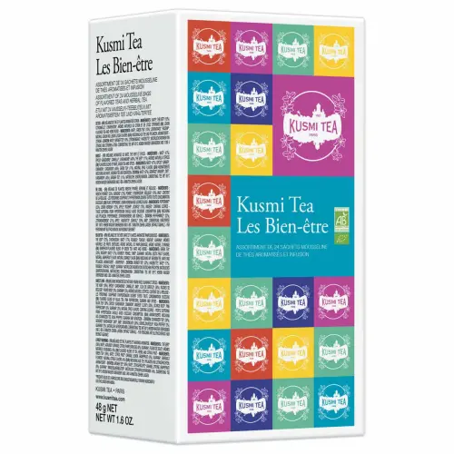 Coffret de 24 sachets de thés et infusions Les Bien-être bio