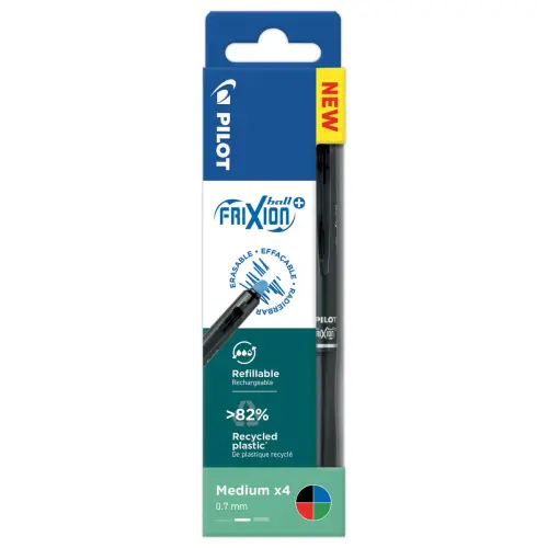 4 stylos PILOT Frixion ball plus