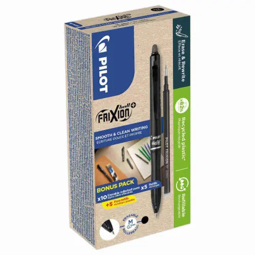 4 stylos PILOT Frixion ball plus
