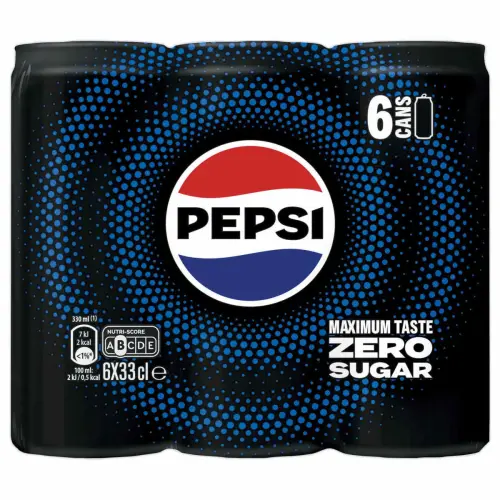 6 Pepsi zéro Max taste 33CL