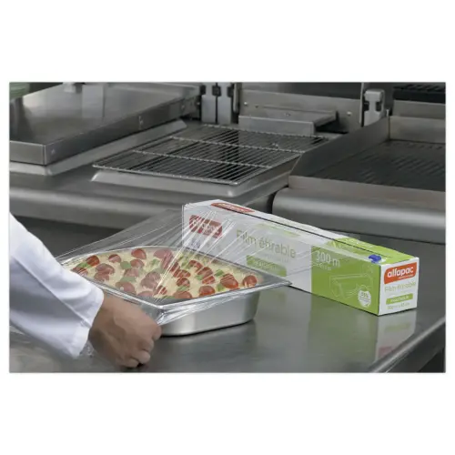 Boîte distributrice film alimentaire étirable 300 m x 45cm