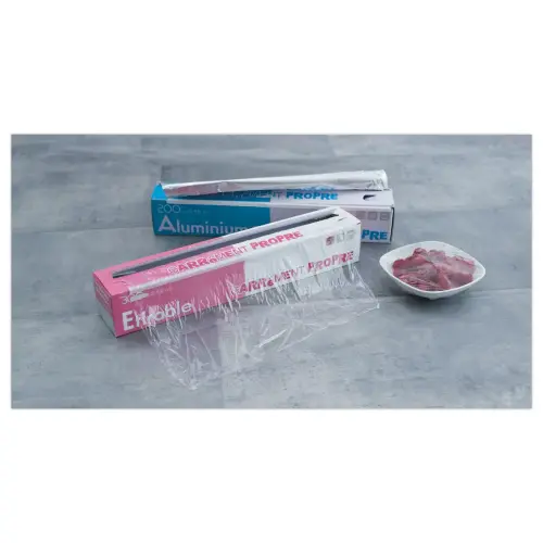 Bo&icirc;te distributrice de papier aluminium - 29 cm x 200 m - Carr&eacute;ment Propre 