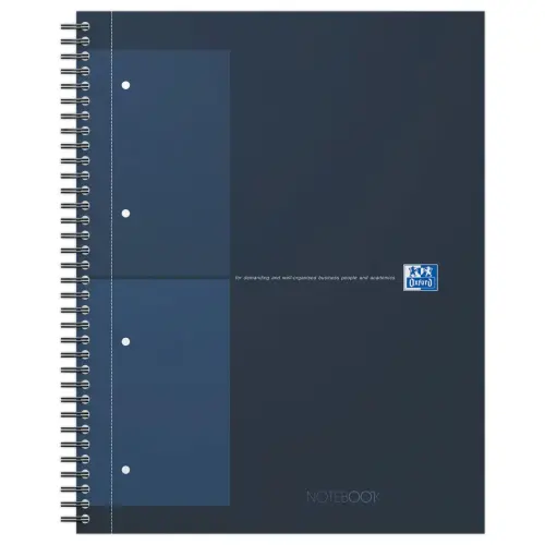 Cahier spirale Notebook A4+, 160p, 5x5, Oxford international Bleu 