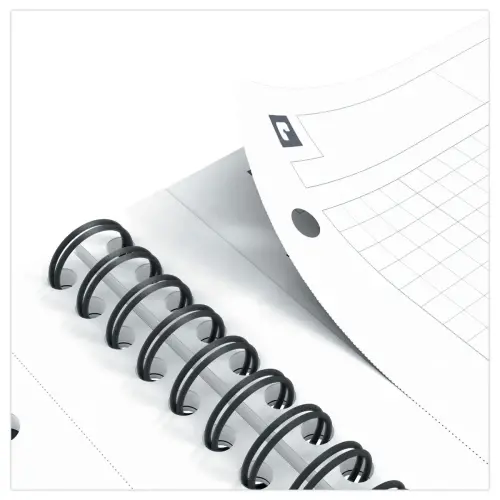 Cahier spirale Notebook A4+, 160p, 5x5, Oxford international Vert