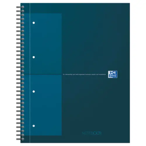 Cahier spirale Notebook A4+, 160p, 5x5, Oxford international P&eacute;trole 