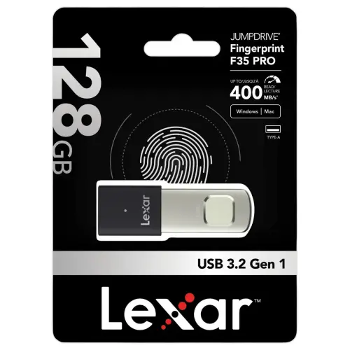 Clé USB 3.2 F35 PRO Lexar sécurisée 128Go