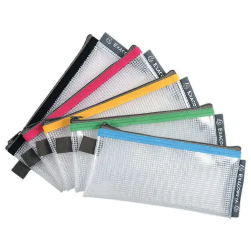 10 Pochettes souples 8x15 cm Exacompta - Coloris assortis