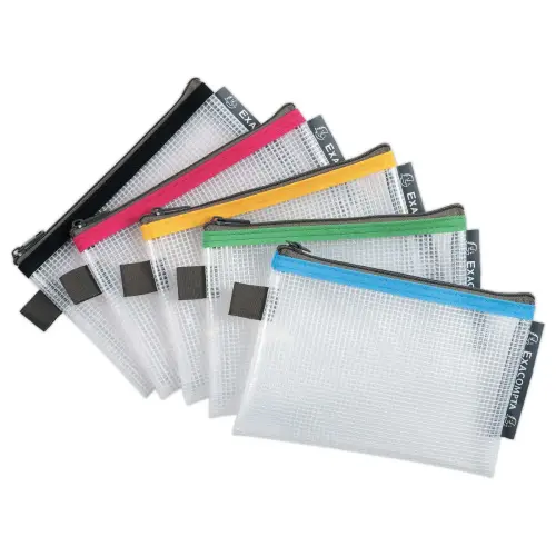 10 Pochettes souples A6 Exacompta - Coloris assortis 