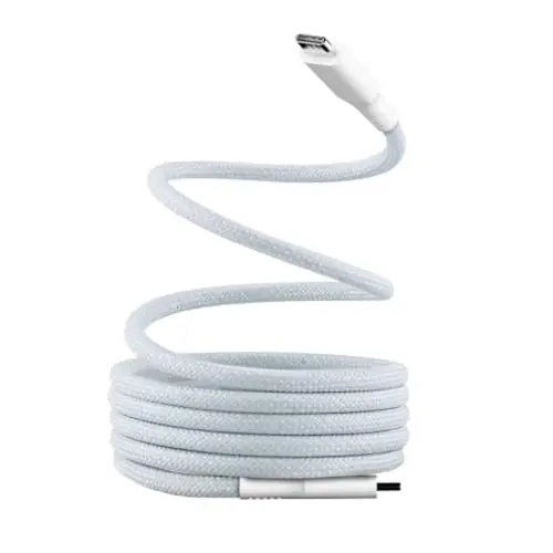 Câble USB-C/USB-C magnétique - Bleu et blanc - T'NB