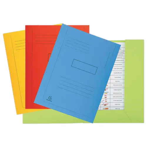 50 Chemises 2 rabats Forever - Exacompta - Coloris assortis
