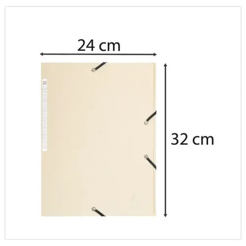 Chemise à élastiques Maxi capacity Ivoire - EXACOMPTA