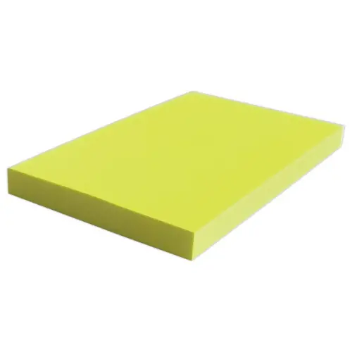 Bloc notes adhésives 125 x 75 mm jaunefluo