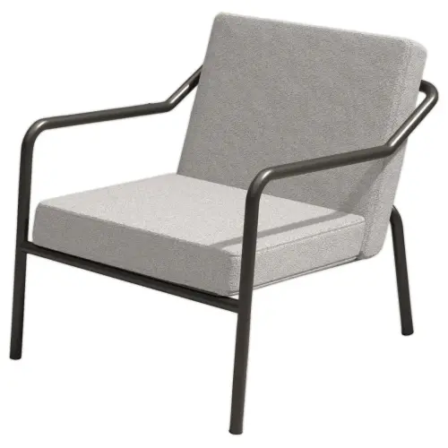Fauteuil MEDSO tissu gris monté