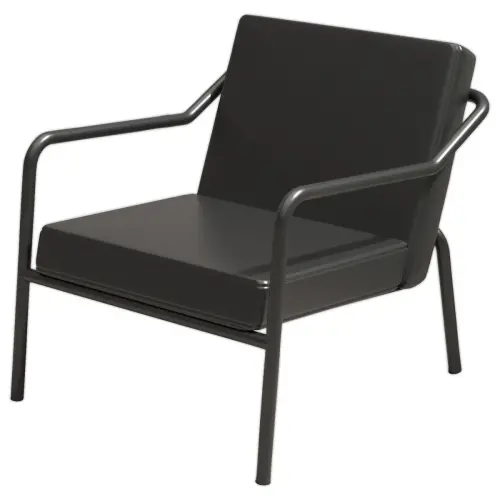Fauteuil MEDSO simili cuir noir monté