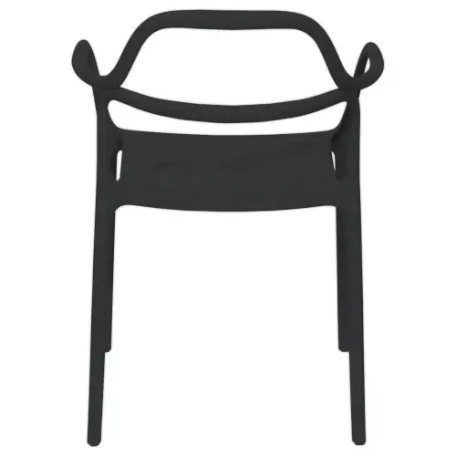2 chaises NOVA int&eacute;rieures/ext&eacute;rieures noires 