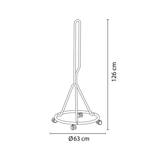 Chariot mobile pour tabouret NIMBO