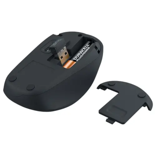 Souris sans fil compacte Yvi + Eco - Noire