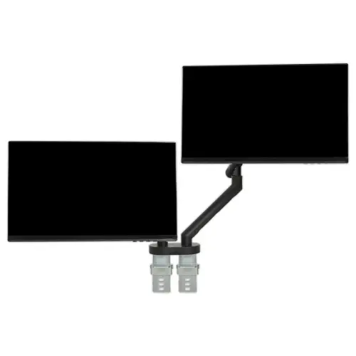 Bras porte-écran double BE Flexible Dual - Noir