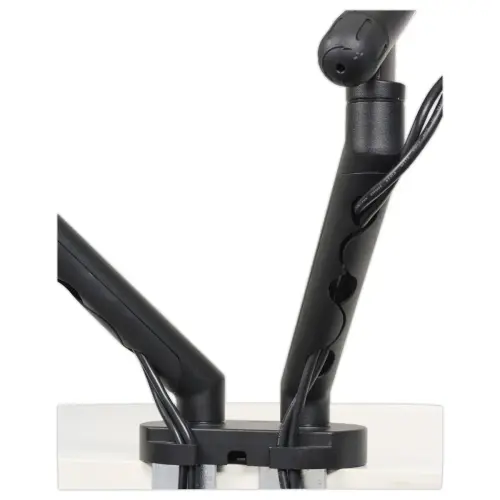 Bras porte-écran double BE Flexible Dual - Noir
