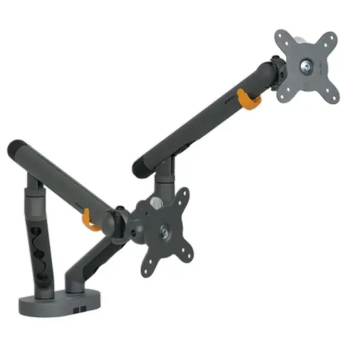 Bras porte-&eacute;cran double BE Flexible Dual - Anthracite 