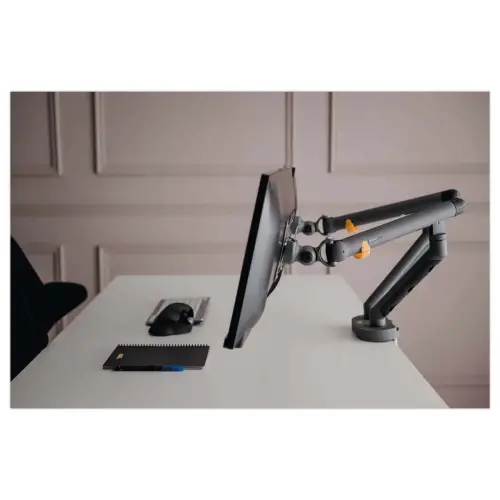 Bras porte-&eacute;cran double BE Flexible Dual - Anthracite 