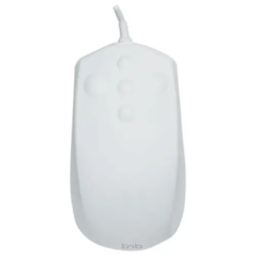 Souris filaire m&eacute;dicale blanc 