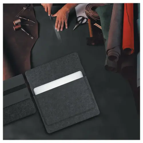 POCHETTE PC PORTABLE ECO FRANCE 13-14'' NOIR/GRIS